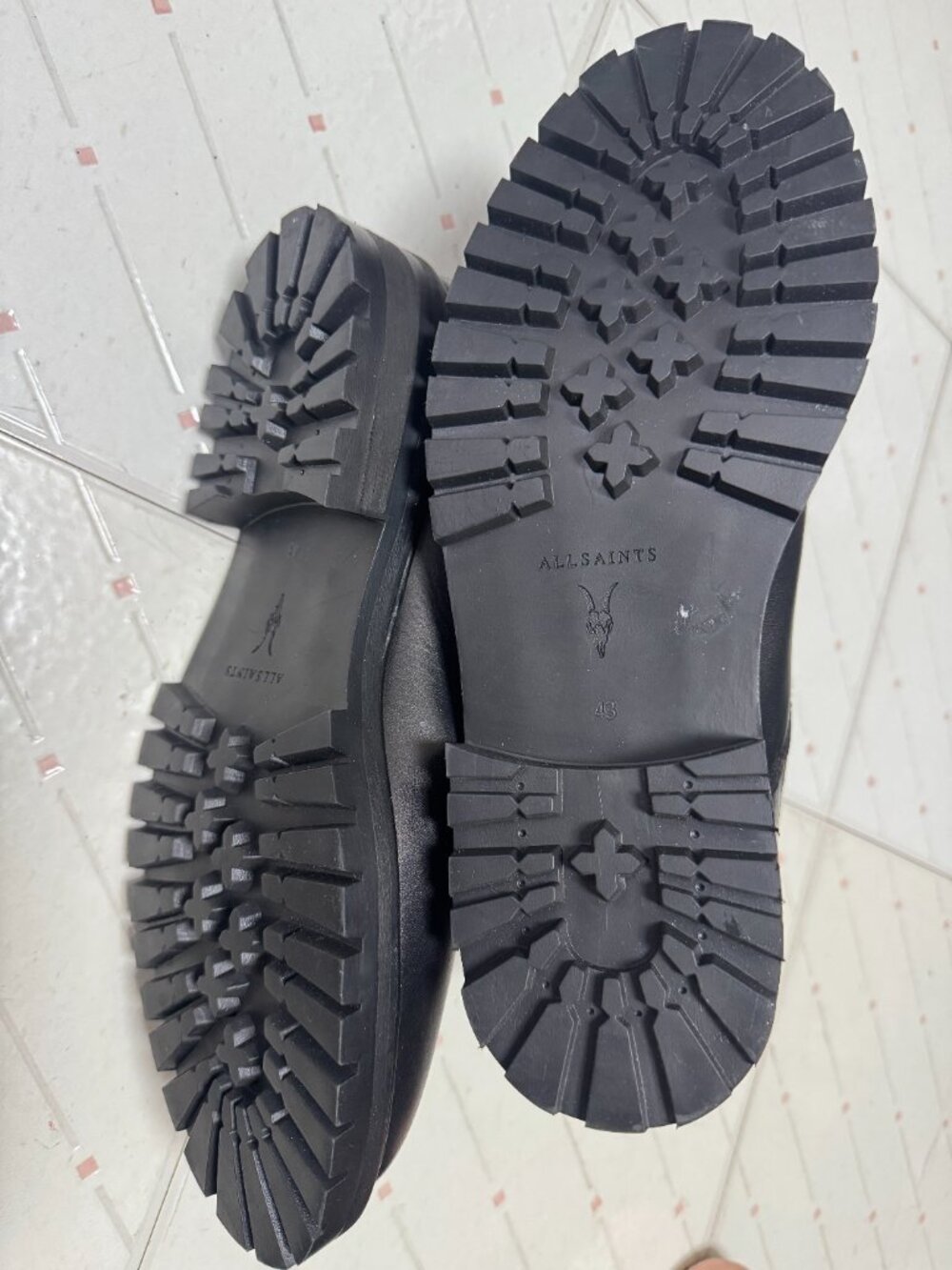 All Saints men's Chelsea boots SZ 10 Black - Picture 6 of 12